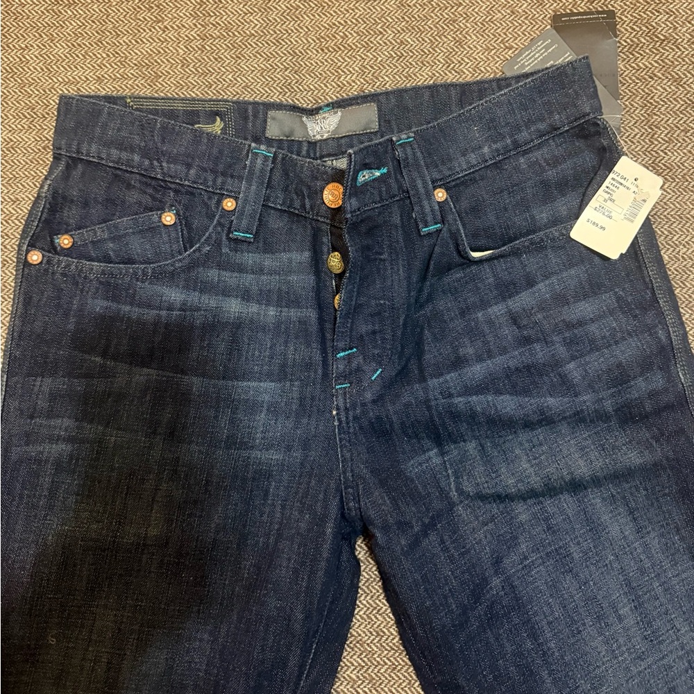 Rock & Republic Dark Blue Denim with Button Detail - Picture 4 of 5